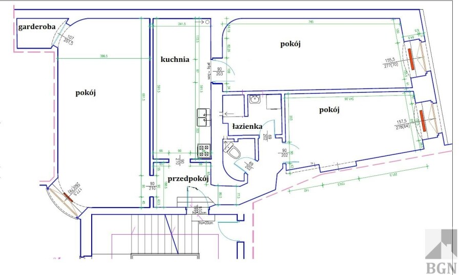 Wrocław, Wrocław-Stare Miasto, Podwale, Mieszkanie na wynajem